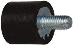 Tech Products - 16 Lb Capacity, 10-32 Plate/Stud Vibration Isolator - 9/16" Diam, 1/2" High - Apex Tool & Supply
