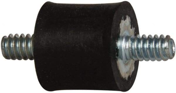 Tech Products - 5 Lb Capacity, 6-32 Stud/Stud Vibration Isolator - 7/16" Diam, 13/32" High - Apex Tool & Supply