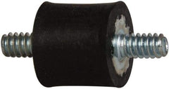 Tech Products - 5 Lb Capacity, 6-32 Stud/Stud Vibration Isolator - 7/16" Diam, 13/32" High - Apex Tool & Supply