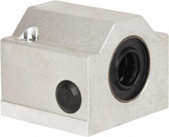 Thomson Industries - 12mm Inside Diam, 350 Lbs. Dynamic Capacity, Closed Single Pillow Block Linear Bearing - 35mm Overall Height x 43mm Overall Width, 23mm Btw Mount Hole Centers - Apex Tool & Supply