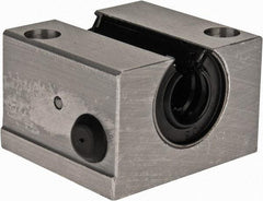 Thomson Industries - 12mm Inside Diam, 750 Lbs. Dynamic Capacity, Open Single Pillow Block Linear Bearing - 28mm Overall Height x 43" Overall Width, 23mm Btw Mount Hole Centers - Apex Tool & Supply