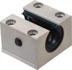 Thomson Industries - 20mm Inside Diam, 4,000 Lbs. Dynamic Capacity, Open Single Pillow Block Linear Bearing - 42mm Overall Height x 60" Overall Width, 32mm Btw Mount Hole Centers - Apex Tool & Supply