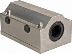 Thomson Industries - 16mm Inside Diam, 4,400 Lbs. Dynamic Capacity, Closed Twin Pillow Block Linear Bearing - 42mm Overall Height x 53mm Overall Width - Apex Tool & Supply