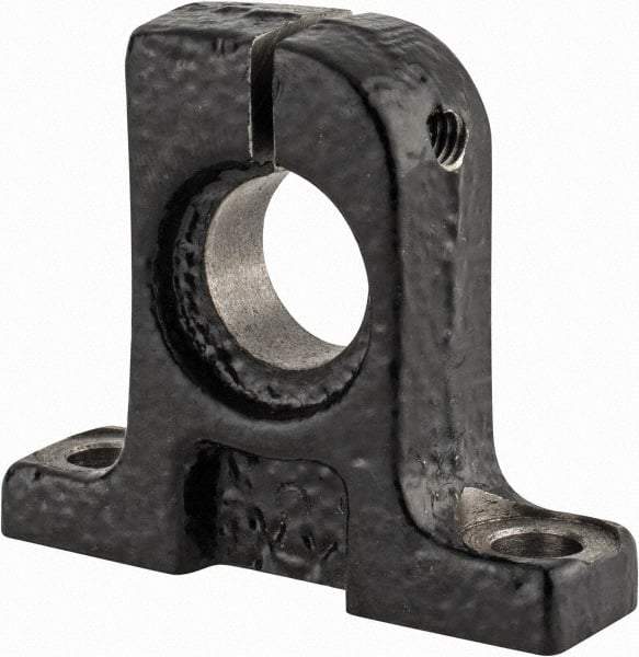 Thomson Industries - 12mm Diam, Malleable Iron Alloy Shaft Support - Plain Shafting - Apex Tool & Supply