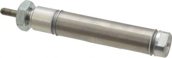 Norgren - 1-1/2" Stroke x 9/16" Bore Double Acting Air Cylinder - 10-32 Port, 10-32 Rod Thread - Apex Tool & Supply