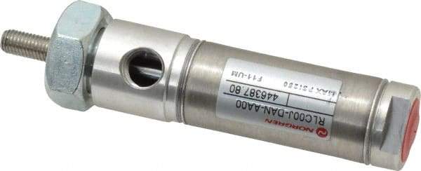 Norgren - 1/2" Stroke x 3/4" Bore Double Acting Air Cylinder - 1/8 Port, 1/4-28 Rod Thread - Apex Tool & Supply