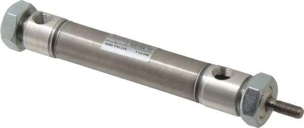 Norgren - 2" Stroke x 3/4" Bore Double Acting Air Cylinder - 1/8 Port, 1/4-28 Rod Thread - Apex Tool & Supply