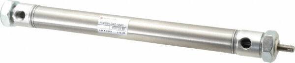 Norgren - 6" Stroke x 3/4" Bore Double Acting Air Cylinder - 1/8 Port, 1/4-28 Rod Thread - Apex Tool & Supply