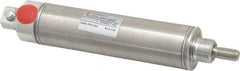 Norgren - 2" Stroke x 1-1/16" Bore Single Acting Air Cylinder - 1/8 Port, 5/16-24 Rod Thread - Apex Tool & Supply