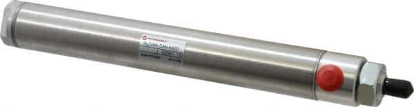Norgren - 6" Stroke x 1-1/16" Bore Double Acting Air Cylinder - 1/8 Port, 5/16-24 Rod Thread - Apex Tool & Supply