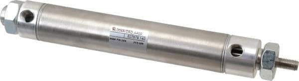 Norgren - 4" Stroke x 1-1/16" Bore Double Acting Air Cylinder - 1/8 Port, 5/16-24 Rod Thread - Apex Tool & Supply
