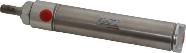 Norgren - 4" Stroke x 1-1/4" Bore Double Acting Air Cylinder - 1/8 Port, 7/16-20 Rod Thread - Apex Tool & Supply