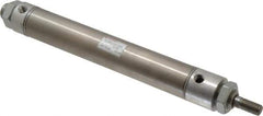 Norgren - 6" Stroke x 1-1/4" Bore Double Acting Air Cylinder - 1/8 Port, 7/16-20 Rod Thread - Apex Tool & Supply