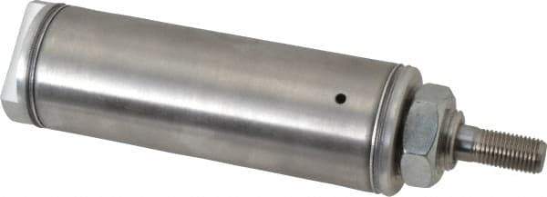 Norgren - 2" Stroke x 1-1/2" Bore Single Acting Air Cylinder - 1/8 Port, 7/16-20 Rod Thread - Apex Tool & Supply