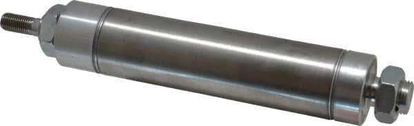 Norgren - 4" Stroke x 1-1/2" Bore Double Acting Air Cylinder - 1/8 Port, 7/16-20 Rod Thread - Apex Tool & Supply