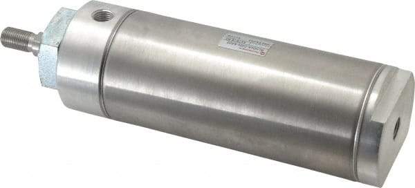 Norgren - 4" Stroke x 2-1/2" Bore Double Acting Air Cylinder - 1/4 Port, 1/2-20 Rod Thread - Apex Tool & Supply