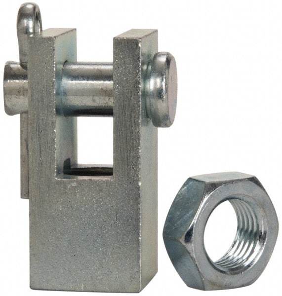 Norgren - Air Cylinder Piston Rod Clevis - For 1-3/4, 2 & 2-1/2" Air Cylinders, Use with Norgren Nonrepairable Air Cylinders - Apex Tool & Supply