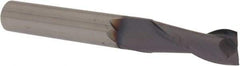 Niagara Cutter - 5/16", 13/16" LOC, 5/16" Shank Diam, 2-1/2" OAL, 2 Flute, Solid Carbide Square End Mill - Single End, TiAlN Finish, Spiral Flute, 30° Helix, Centercutting, Right Hand Cut, Right Hand Flute, Series C230 - Apex Tool & Supply