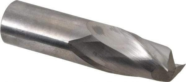 Niagara Cutter - 3/4", 1" LOC, 3/4" Shank Diam, 3" OAL, 2 Flute, Solid Carbide Square End Mill - Single End, Uncoated, Spiral Flute, 30° Helix, Centercutting, Right Hand Cut, Right Hand Flute, Series C230 - Apex Tool & Supply