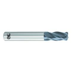 1/4" Dia. - 2-1/2" OAL - .060 CR-Solid Carbide - HP End Mill-4 FL - Apex Tool & Supply