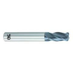 1/4" Dia. - 2-1/2" OAL - .060 CR-Solid Carbide - HP End Mill-4 FL - Apex Tool & Supply