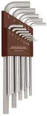 Paramount - 13 Piece L-Key Hex Key Set - Hex Range 0.05 to 3/8", 7-1/4" OAL, Steel - Apex Tool & Supply