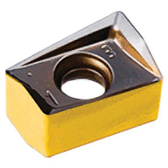 Iscar - H490 ANKX120508 Grade DT7150 Carbide Milling Insert - Al2O3/TiAlN Finish, 0.3602" Thick, 0.8mm Corner Radius - Apex Tool & Supply