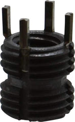 Recoil - M8x1.25 Internal, M12x1.25 External, 12mm Insert Length, Thin Wall Keylocking Thread Inserts - Stainless Steel, Passivated Finish, Grade 303 - Exact Industrial Supply