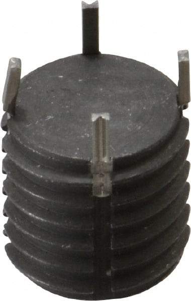 Recoil - 5/8-11 External, 5/8" Insert Length, Solid Keylocking Thread Inserts - Carbon Steel, Zinc Phosphate Finish, Grade C1215 - Apex Tool & Supply