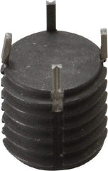Recoil - 5/8-11 External, 5/8" Insert Length, Solid Keylocking Thread Inserts - Carbon Steel, Zinc Phosphate Finish, Grade C1215 - Apex Tool & Supply