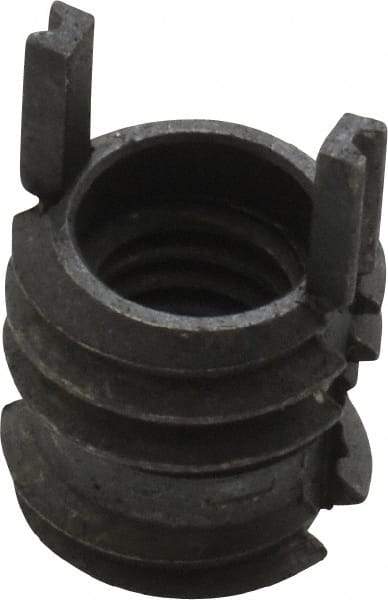 Recoil - #10-32 Internal, 5/16-18 External, 7.8mm Insert Length, Thin Wall Keylocking Thread Inserts - Stainless Steel, Passivated Finish, Grade 303 - Apex Tool & Supply