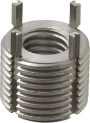 Recoil - 1/2-13 Internal, 7/8-14 External, 43/64" Insert Length, Extra Heavy Duty Keylocking Thread Inserts - Stainless Steel, Passivated Finish, Grade 303 - Apex Tool & Supply