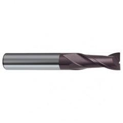 8.5mm Dia. x 67mm Overall Length 2-Flute Square End Solid Carbide SE End Mill-Round Shank-Center Cut-Firex - Apex Tool & Supply