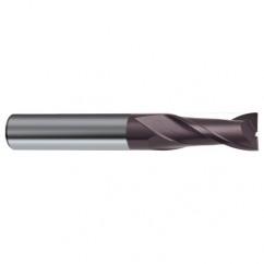 8mm Dia. x 63mm Overall Length 2-Flute Square End Solid Carbide SE End Mill-Round Shank-Center Cut-Firex - Apex Tool & Supply