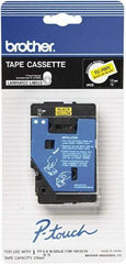 Brother - 1/2" Wide x 300" Long, Yellow Tape Cassette - For Label Maker - Apex Tool & Supply