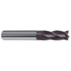 7.5mm Dia. x 63mm Overall Length 4-Flute Square End Solid Carbide SE End Mill-Round Shank-Center Cut-Firex - Apex Tool & Supply