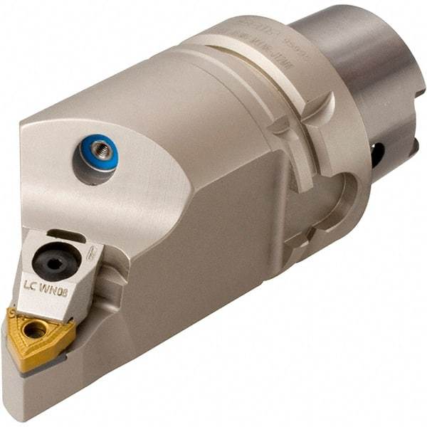 Iscar - Right Hand Cut, Size HSK A63, WN.. Insert Compatiblity, Internal or External Modular Turning & Profiling Cutting Unit Head - 110mm Head Length, Through Coolant, Series Multi-Wedge - Apex Tool & Supply