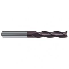 5mm Dia. x 75mm Overall Length 3-Flute Square End Solid Carbide SE End Mill-Round Shank-Center Cut-Firex - Apex Tool & Supply