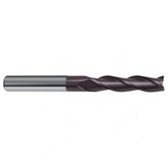 5mm Dia. x 75mm Overall Length 3-Flute Square End Solid Carbide SE End Mill-Round Shank-Center Cut-Firex - Apex Tool & Supply