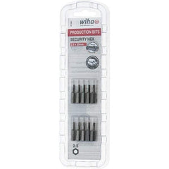 Wiha - 2mm Hex Screwdriver Bit - 1/4" Drive, 1" OAL - Apex Tool & Supply