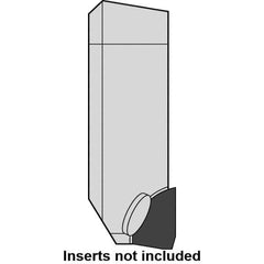 Kennametal - Indexable Milling Cartridge - KSCM Toolholder Style, Compatible with Face Mills, Series AluMill - Apex Tool & Supply