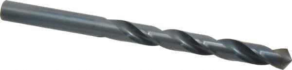 Chicago-Latrobe - 9.7mm 118° High Speed Steel Jobber Drill - Oxide Finish, Right Hand Cut, Spiral Flute, Straight Shank, 133mm OAL, Standard Point - Apex Tool & Supply