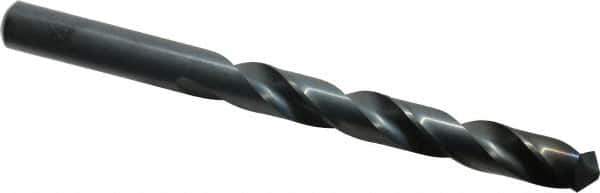 Chicago-Latrobe - 12mm 118° High Speed Steel Jobber Drill - Oxide Finish, Right Hand Cut, Spiral Flute, Straight Shank, 151mm OAL, Standard Point - Apex Tool & Supply