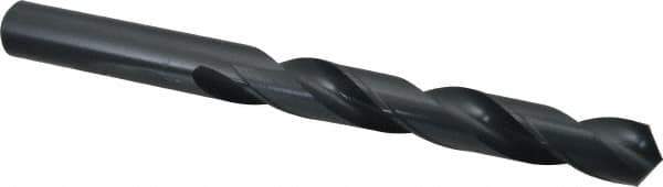 Chicago-Latrobe - 15mm 118° High Speed Steel Jobber Drill - Oxide Finish, Right Hand Cut, Spiral Flute, Straight Shank, 169mm OAL, Standard Point - Apex Tool & Supply