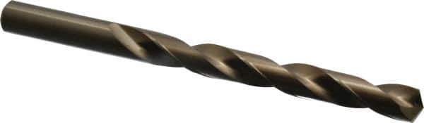 Chicago-Latrobe - 17/32" 135° Cobalt Jobber Drill - Oxide/Gold Finish, Right Hand Cut, Spiral Flute, Straight Shank, 6-5/8" OAL, Split Point - Apex Tool & Supply