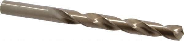 Chicago-Latrobe - 35/64" 135° Cobalt Jobber Drill - Oxide/Gold Finish, Right Hand Cut, Spiral Flute, Straight Shank, 6-5/8" OAL, Split Point - Apex Tool & Supply