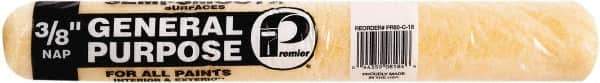 Premier Paint Roller - 3/8" Nap, 18" Wide Paint Roller Cover - Semi-Smooth Texture, Polyester - Apex Tool & Supply