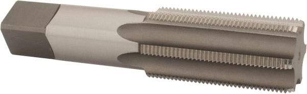 Kennametal - 1-1/2 - 12 UNF 3B 6 Flute Bright Finish High Speed Steel Straight Flute Standard Hand Tap - Bottoming, Right Hand Thread, 6.38" OAL, 3" Thread Length, H4 Limit, Oversize - Apex Tool & Supply