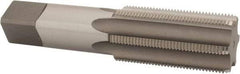 Kennametal - 1-1/2 - 12 UNF 3B 6 Flute Bright Finish High Speed Steel Straight Flute Standard Hand Tap - Bottoming, Right Hand Thread, 6.38" OAL, 3" Thread Length, H4 Limit, Oversize - Apex Tool & Supply