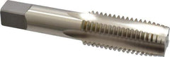 Kennametal - 1-1/8 - 7 UNC 3B 4 Flute Bright Finish High Speed Steel Straight Flute Standard Hand Tap - Plug, Right Hand Thread, 5.44" OAL, 2.563" Thread Length, H4 Limit, Oversize - Apex Tool & Supply